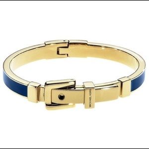 Michael Kors Navy Blue Hinge Bracelet